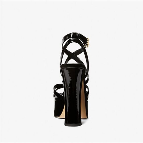 Michael Kors Paola Faux Patent Leather Sandal with dustbag - Picture 4 of 9